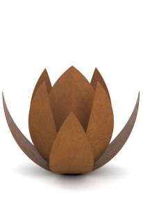 Corten-Stahl Urne 'Lotus'
