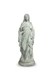 Bronzeurne 'Mutter Maria' grau