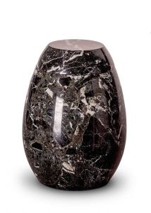 Marmorurne schwarz-weiβ für Drinnen