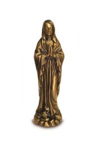 Gedenkstatue Maria mit gefalteten Händen aus Bronze