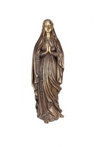 Gedenkstatue Maria mit gefalteten Händen – 3D, freistehend, Gewindestifte unten