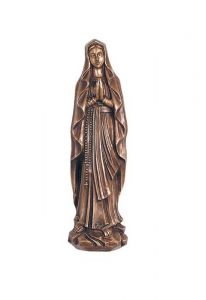 Gedenkstatue Maria mit gefalteten Händen – 3D, freistehend, Gewindestifte unten