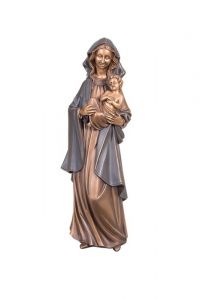 Gedenkstatue Maria mit Kind – 3D, freistehend, Gewindestifte unten