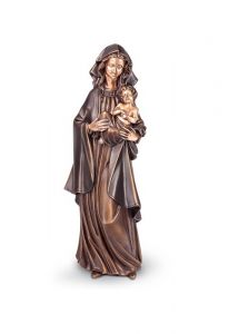Gedenkstatue Maria mit Kind – 3D, freistehend, Gewindestifte unten