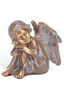 Gedenkstatue Sitzender Engel – 3D, freistehend, Gewindestifte unten