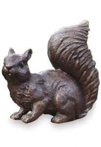 Grabskulptur aus Bronze 'Eichhörnchen'