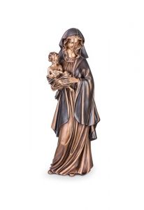 Gedenkstatue Maria mit Kind in verschiedenen Größen – 3D, freistehend, Gewindestifte unten