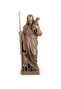 Gedenkstatue Guter Hirte – 3D, freistehend, Gewindestifte unten