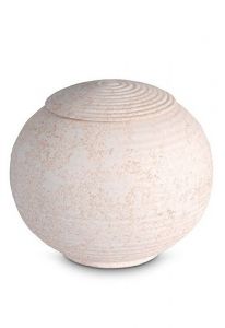 Kleinurne Porzellan 'Sfera' - Korallenrosa Relief
