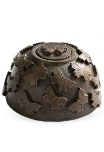 Bronze Klein-Urne 'Schmetterlinge'