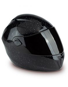 Motorradhelm-Urne schwarz