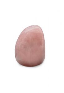 Stehende Edelsteinurne aus Rosenquarz