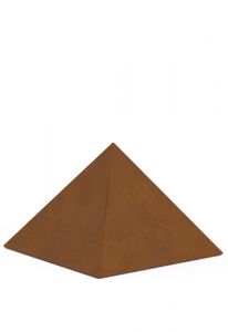 Corten-Stahl Urne 'Pyramide' in verschiedenen Gröβen