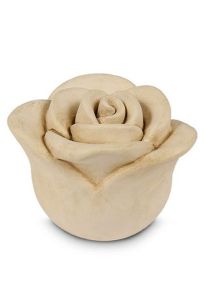 Kleinurne „Rose“ weiß