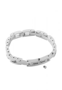 Asche-Armband mit drei Zirkonia Steinen