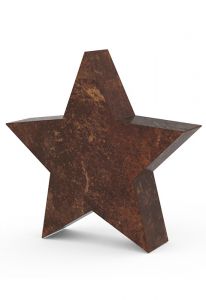 Kleinurne aus Bronze 'Stern' 