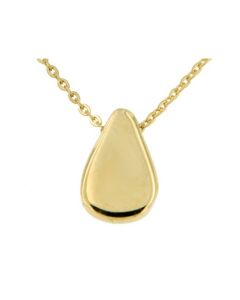 Symbol Halskette mit Anhänger 'Tropfen' aus 14 Karat Gelbgold