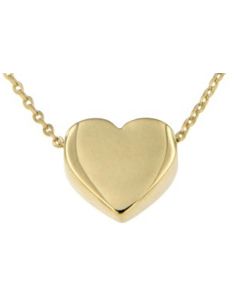 Symbol Halskette mit Anhänger 'Herz' aus 14 Karat Gelbgold