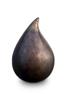 Bronzeurne 'Tropfen' für ausssen