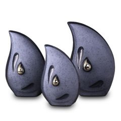 Keramik Kleinurne 'Träne' blau