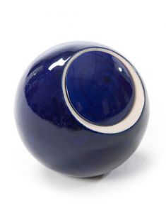 Keramikurne 'Iris' blau