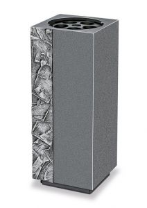 Moderne Grabvase aus Aluminium in versch. Farben