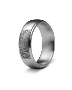 Ring mit Fingerabdruck aus 925 Silber