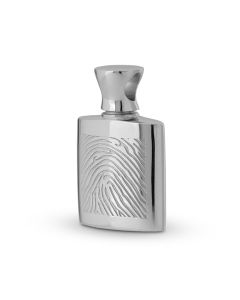925er-Silber Asche Schmuckstück 'Fingerabdruck Flasche'