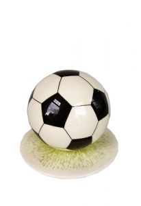 Handbemalte Kleinurne 'Fußball'
