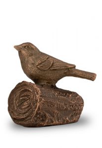 Keramikkleinurne 'Vogel auf Lebenszweig'