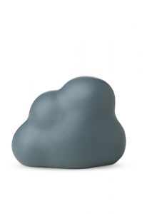 Keramik-Kleinurne Wolke blau