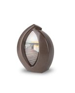 Keramische Kleinurne „Forever Framed“ dunkelbraun, personalisierbar mit Bild