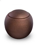 Kugelförmige Kleinurne 'Memento' bronze satiniert
