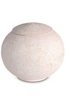 Porzellanurne „Sfera“ - Korallenrosa Relief