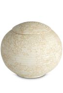 Porzellanurne „Sfera“ - Sahara-Sand-Relief