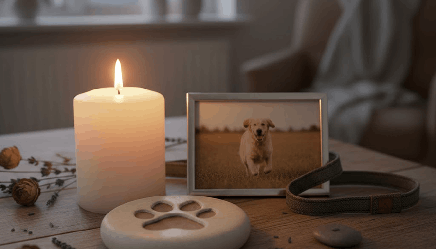 Gedenkseiten, Ascheschmuck und besondere Urnen für Haustiere