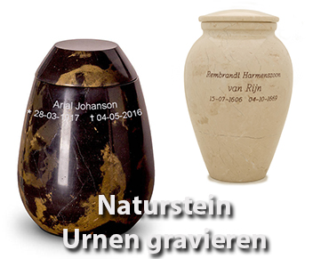 Natursteinurnenaus Marmor und Granit