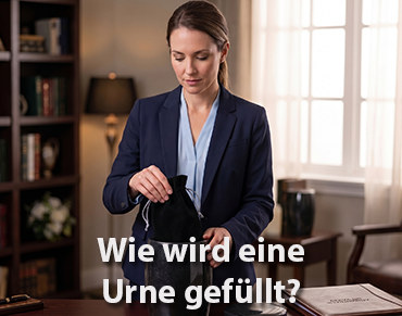 Wie wird eine Urne gefüllt?